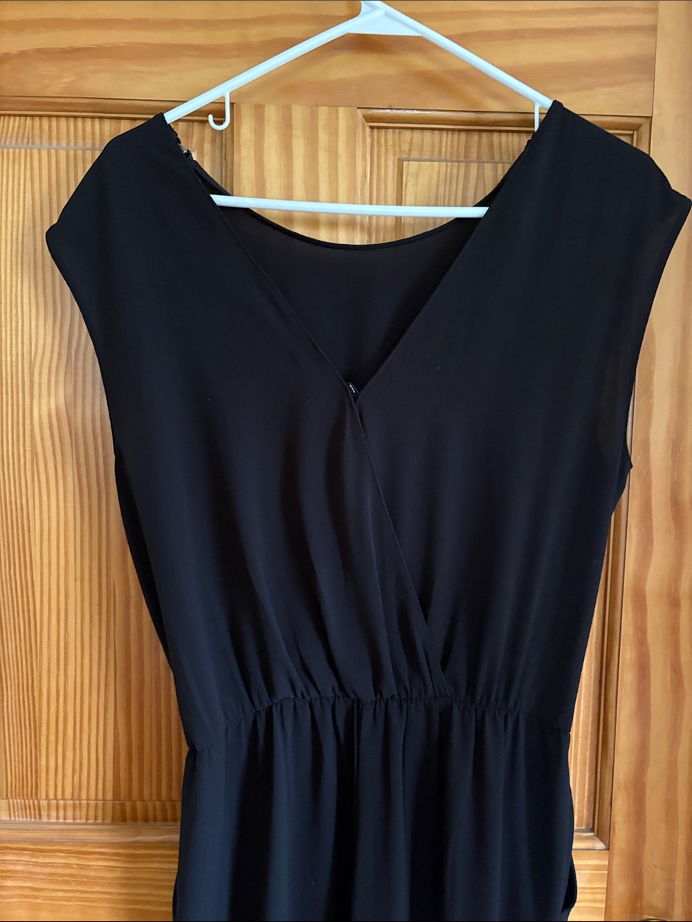 Zara Black Sleeveless Zipper Design Elastic-Waist Jumpsuit - Picture 3 of 4